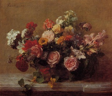 Henri Fantin Latour Painting - Flowers3 Henri Fantin Latour